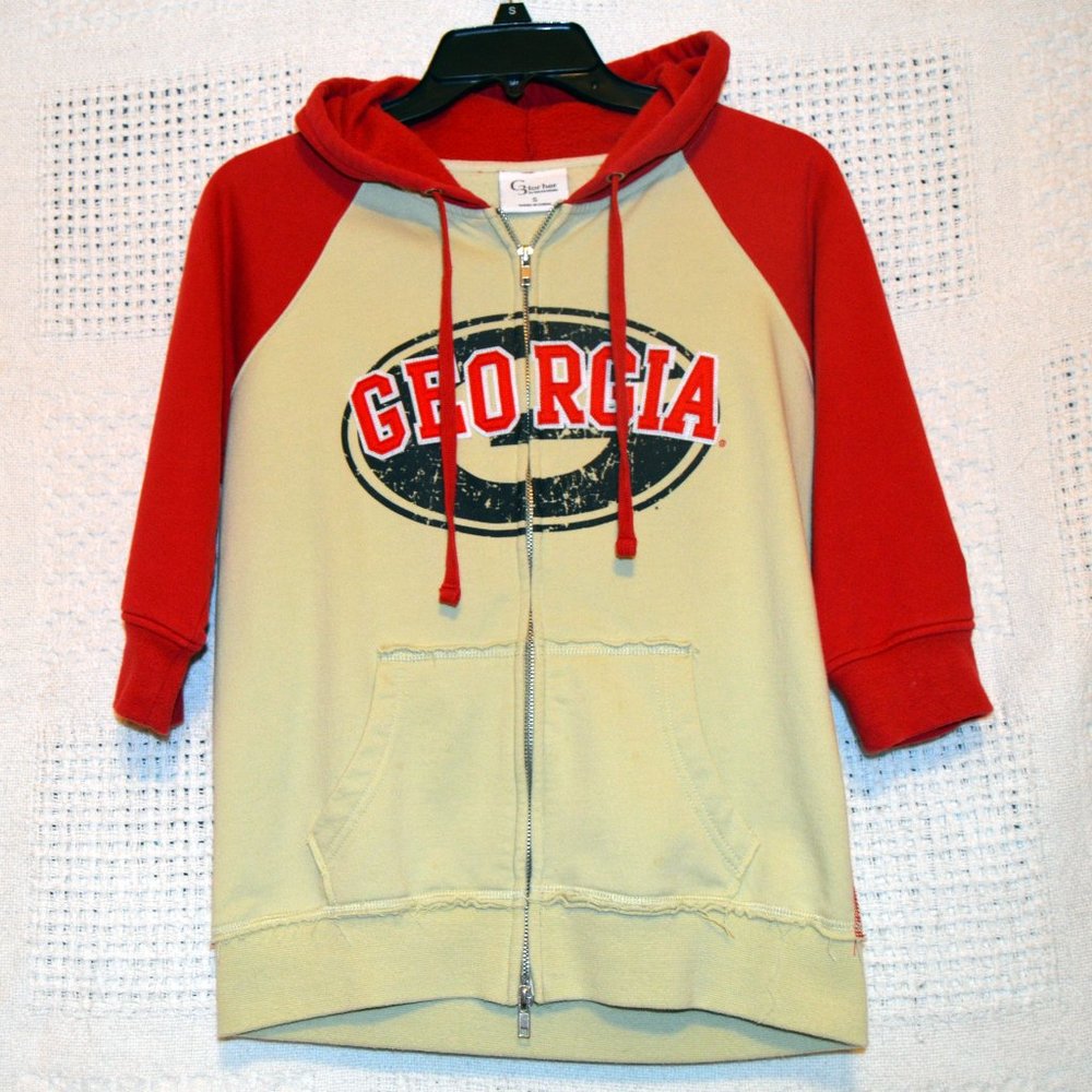 Alyssa Milano Georgia 3/4 Sleeve Hoodie Small